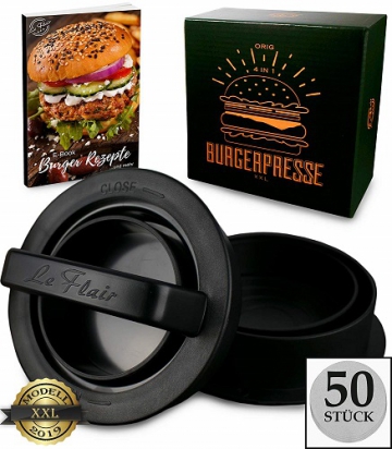 Le Flair XXL Burgerpresse-Set 4 in 1
